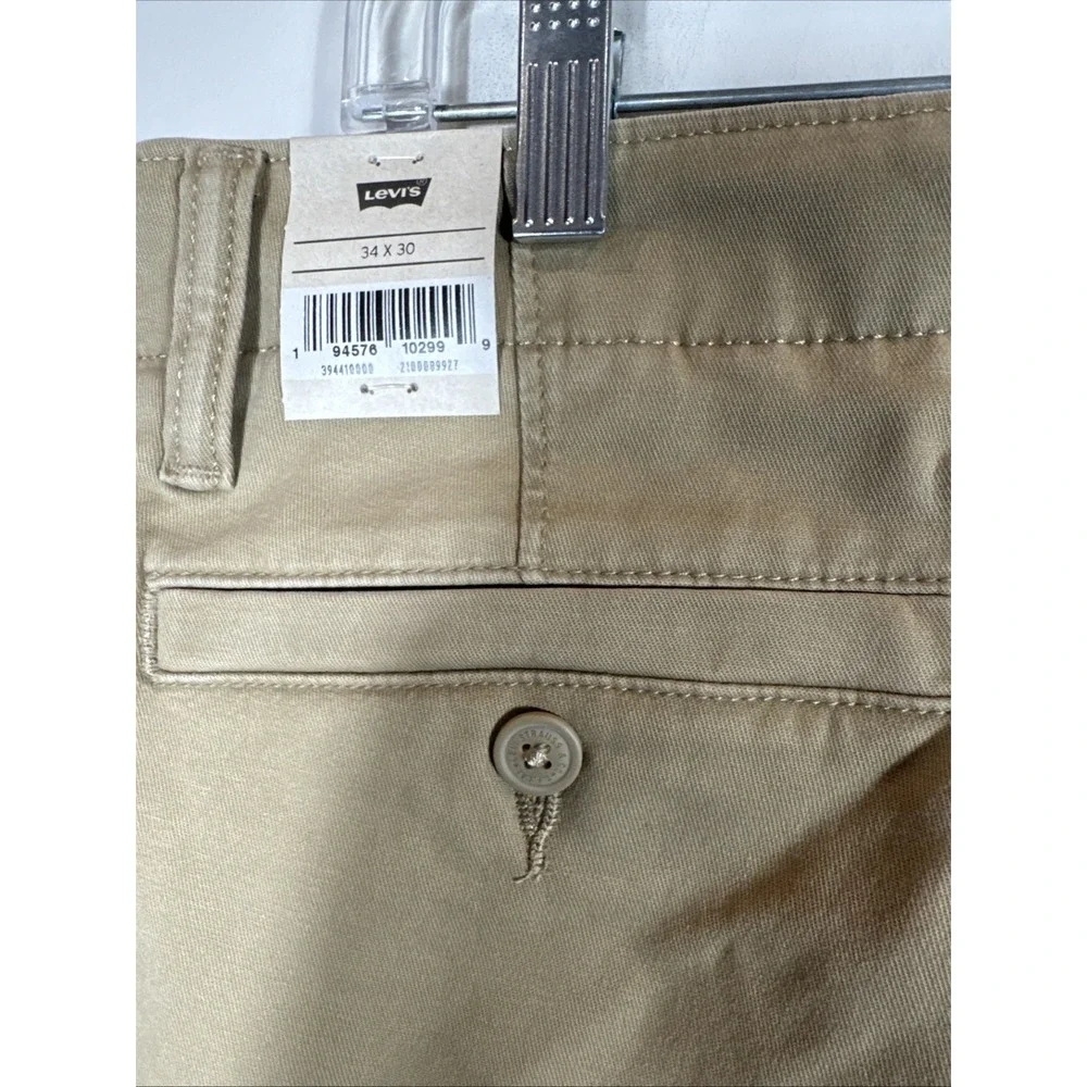 Levi's XX Cargo Men's Tapered‎ Leg Stretch Khaki Cargo Pants - 34 X 30 New Tags